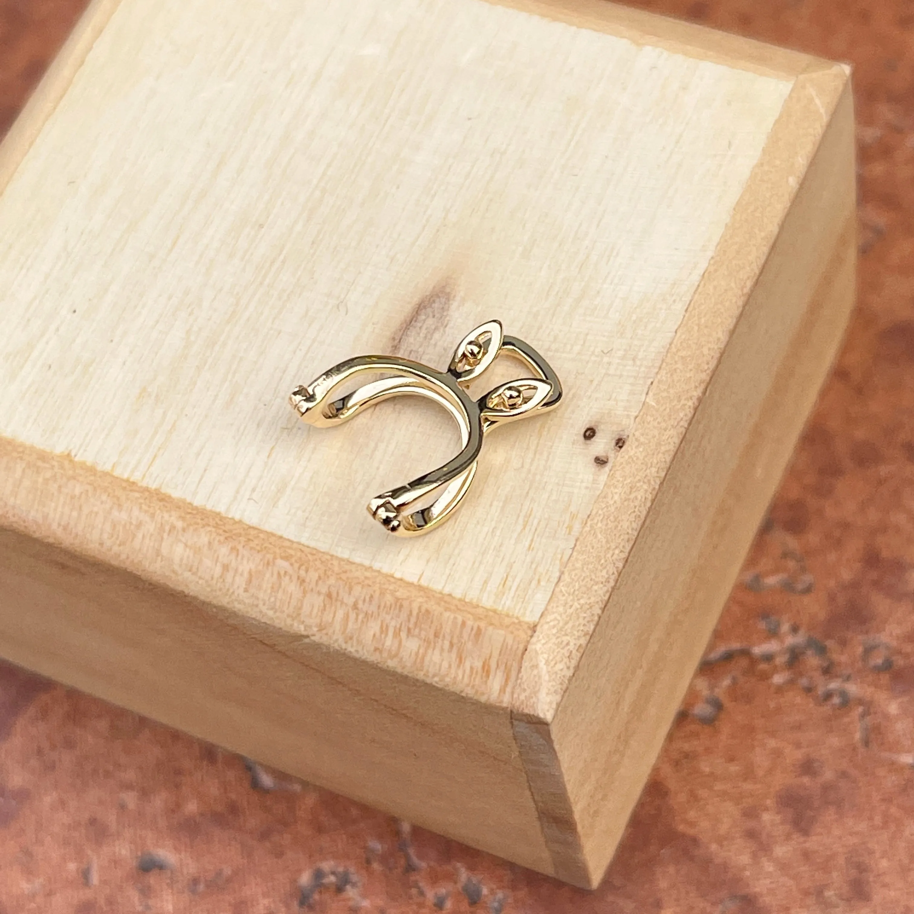 14KT Yellow Gold Slide Pendant Hanger Enhancer 7mm