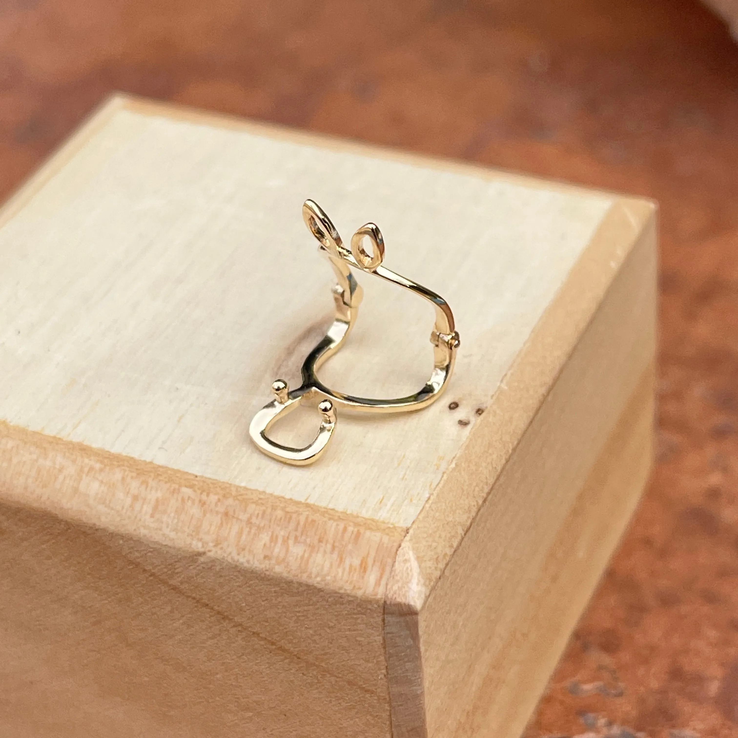 14KT Yellow Gold Slide Pendant Hanger Enhancer 7mm