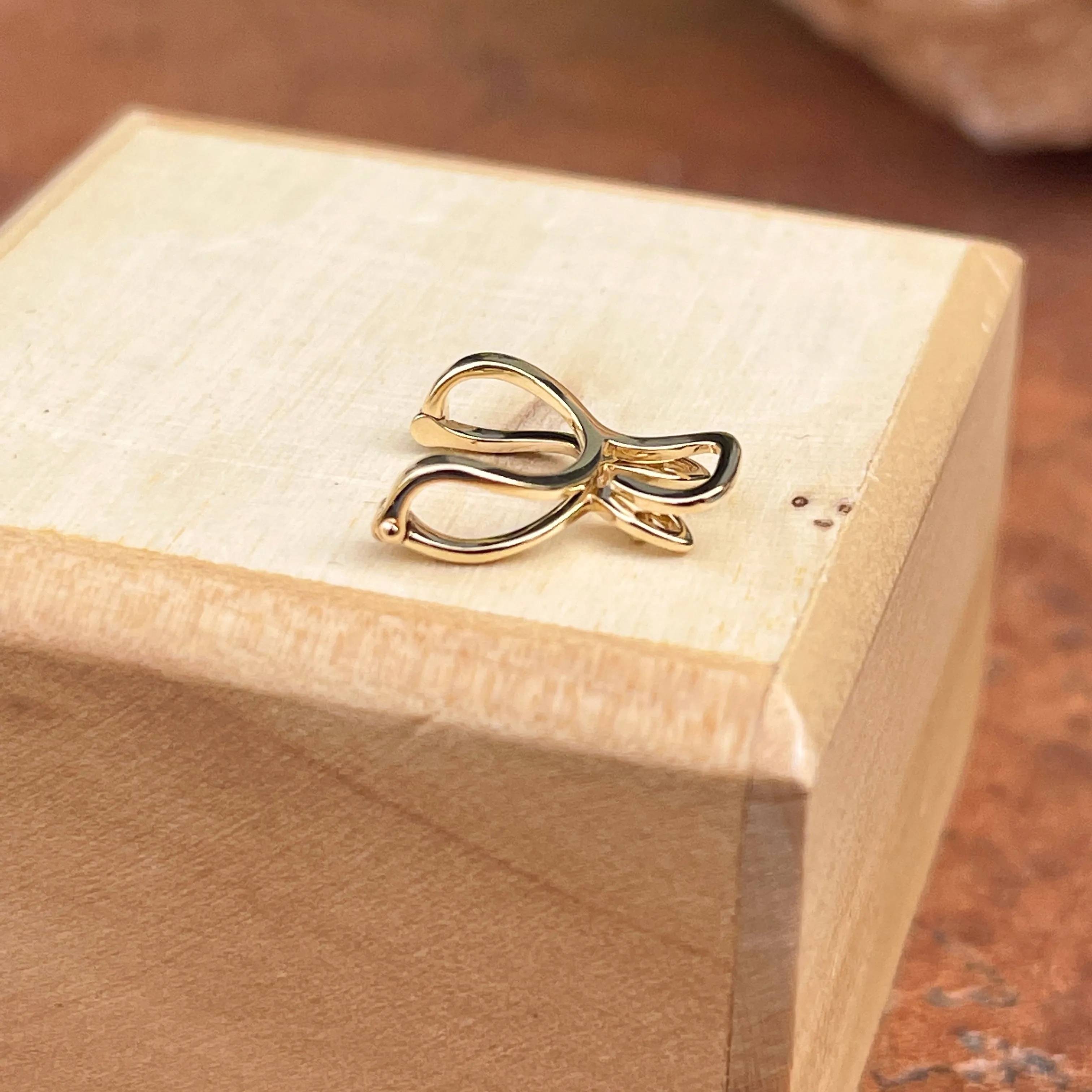 14KT Yellow Gold Slide Pendant Hanger Enhancer 7mm