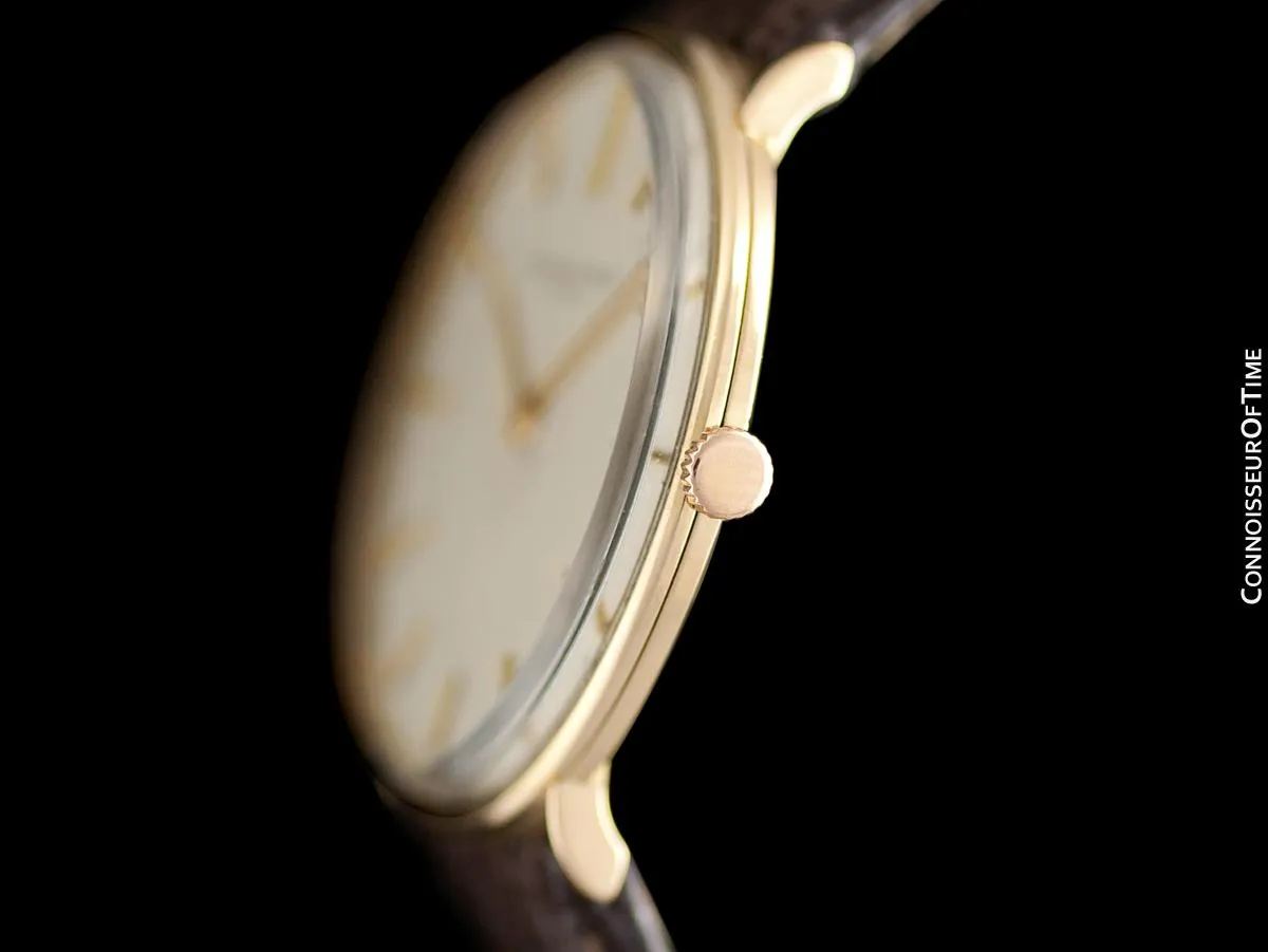 1950's Audemars Piguet "Extra-Flat" Vintage Mens Midsize Watch - 18K Gold