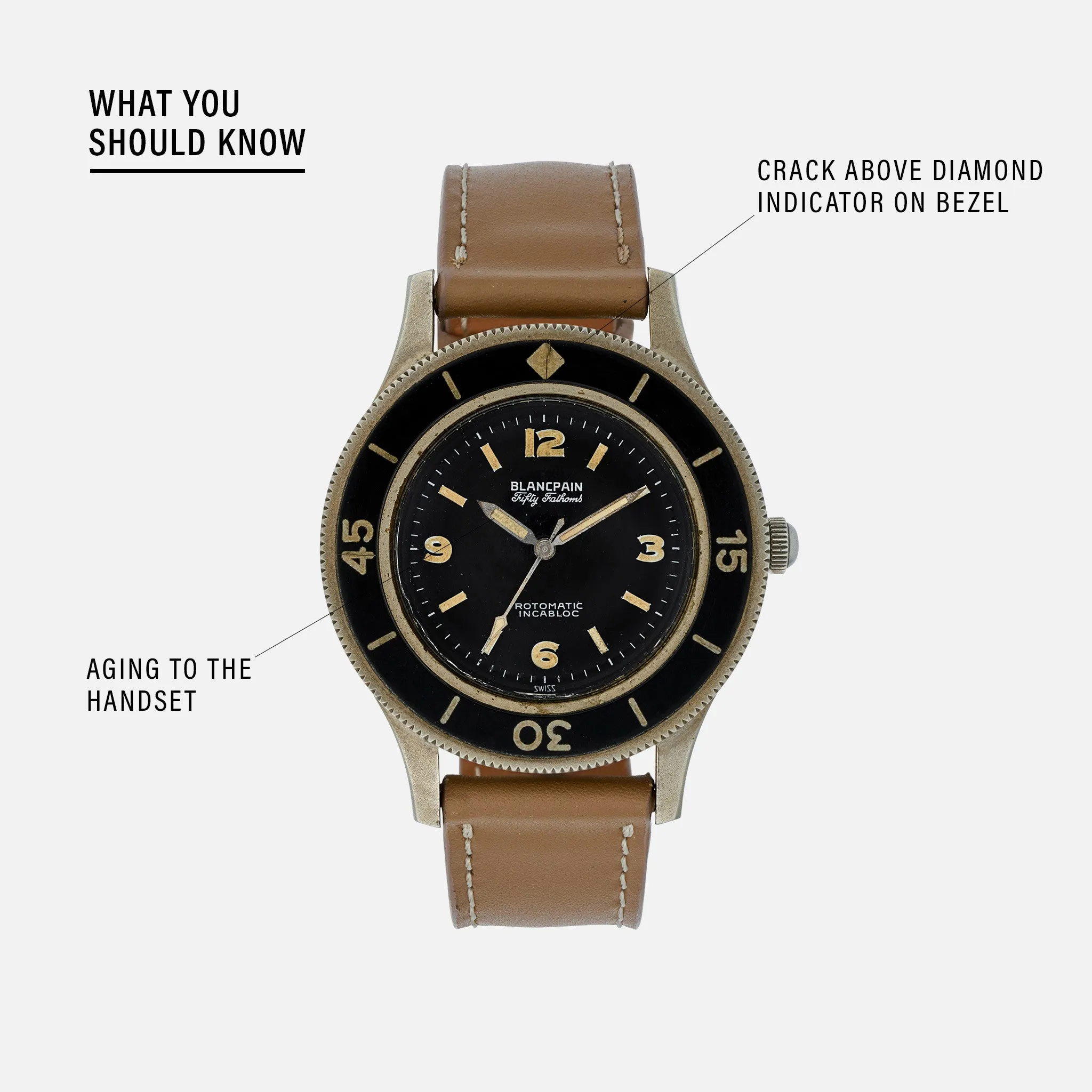 1950s Blancpain Fifty Fathoms Milspec With Bronze Alloy Case