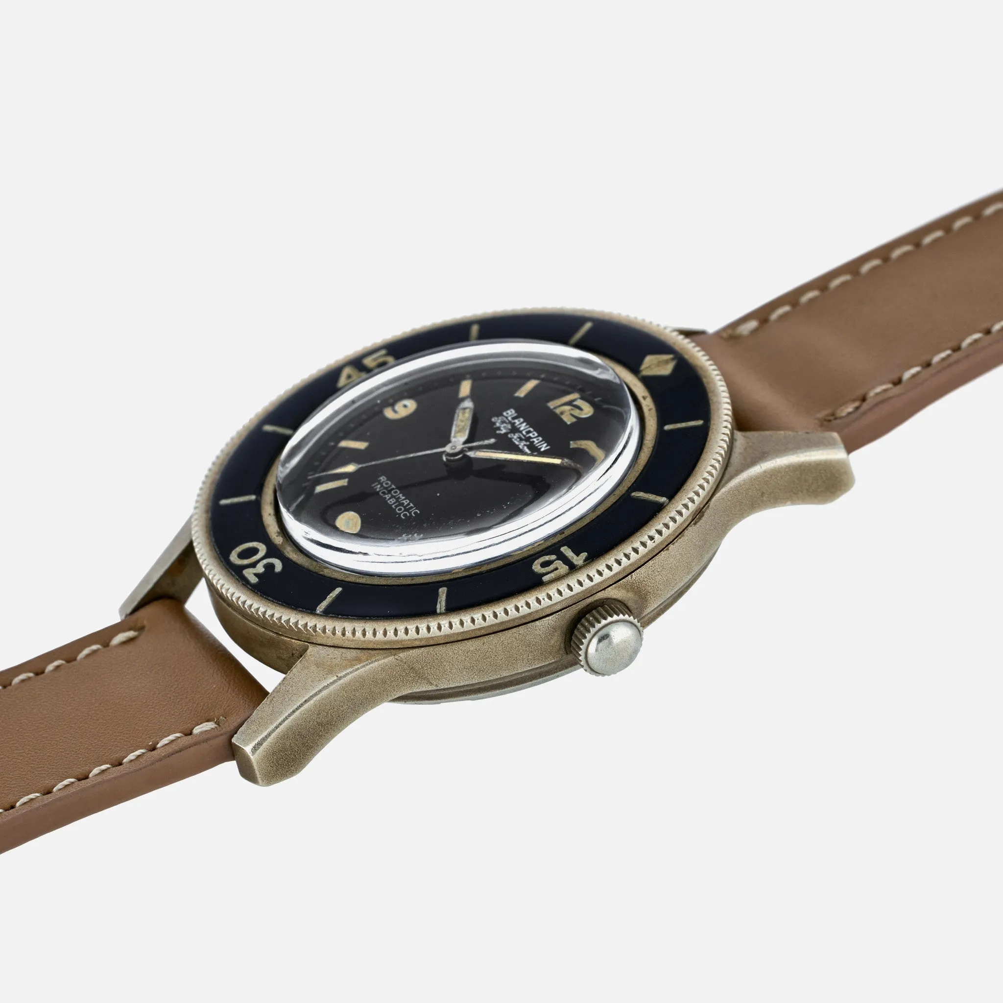 1950s Blancpain Fifty Fathoms Milspec With Bronze Alloy Case