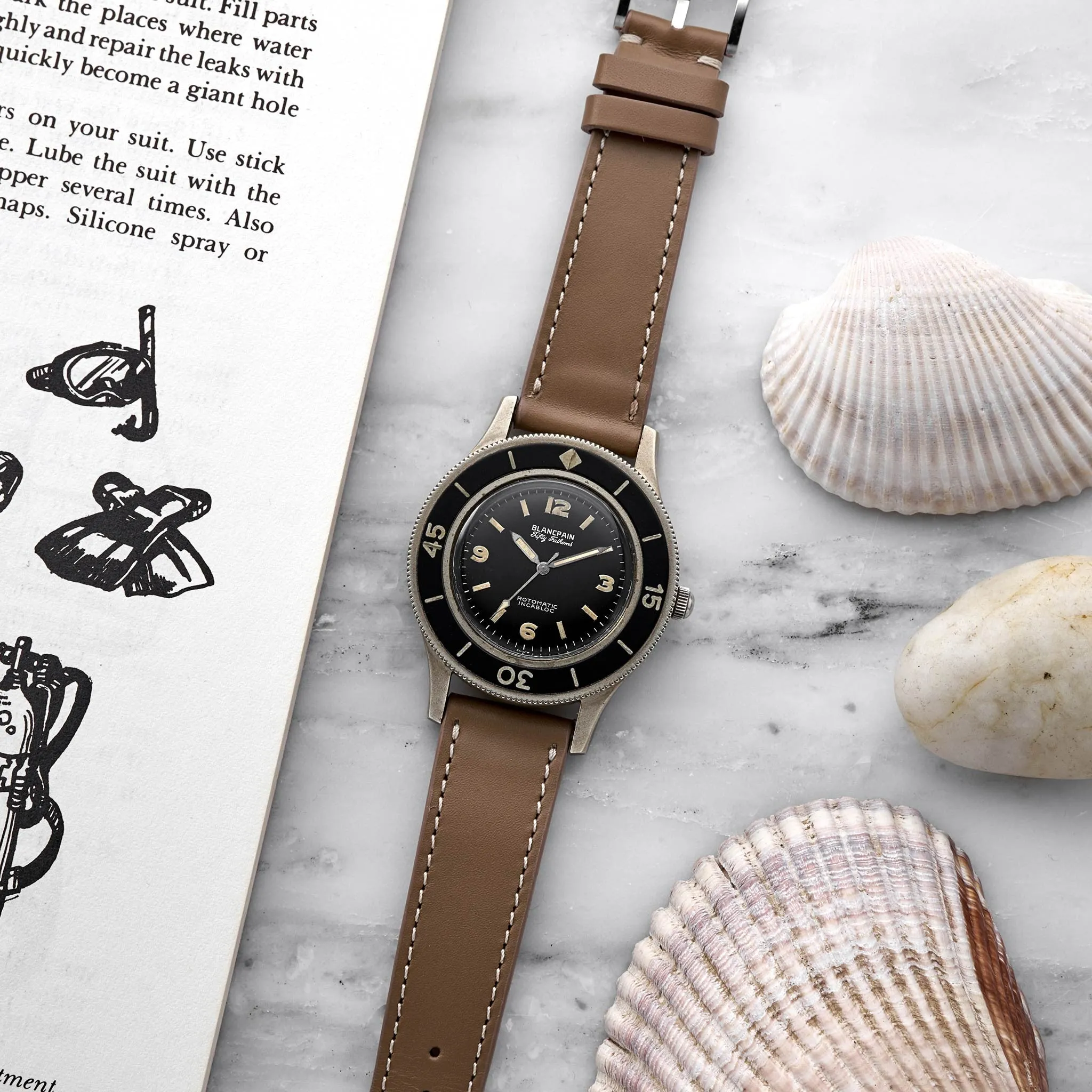 1950s Blancpain Fifty Fathoms Milspec With Bronze Alloy Case