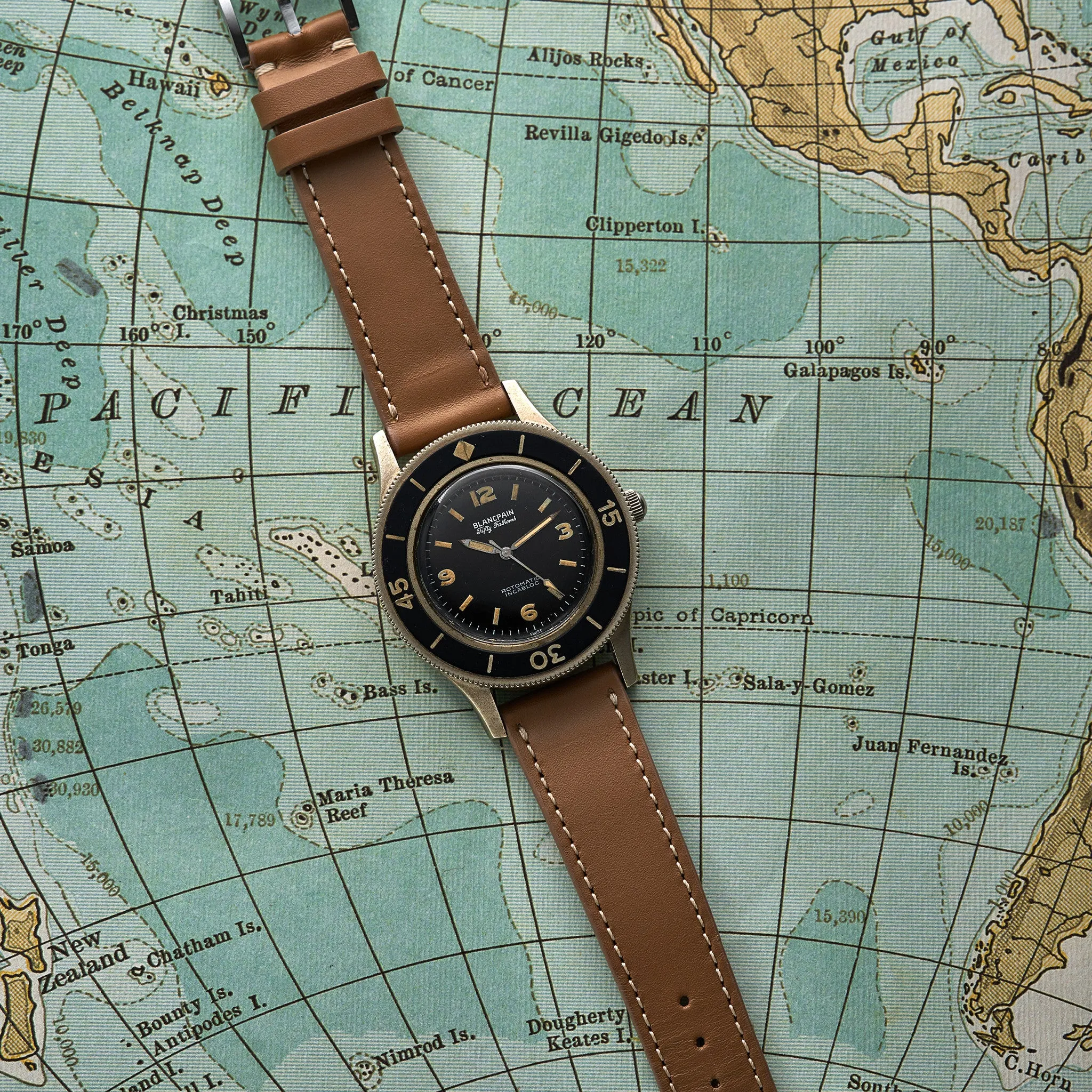 1950s Blancpain Fifty Fathoms Milspec With Bronze Alloy Case