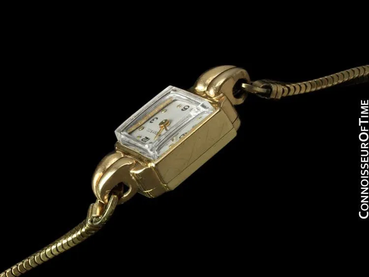 1950's Tiffany & Co. Movado Ladies Vintage Watch - 14K Gold