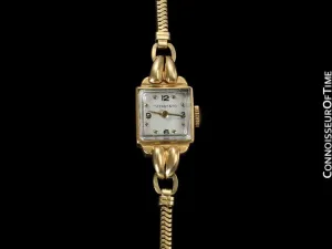 1950's Tiffany & Co. Movado Ladies Vintage Watch - 14K Gold