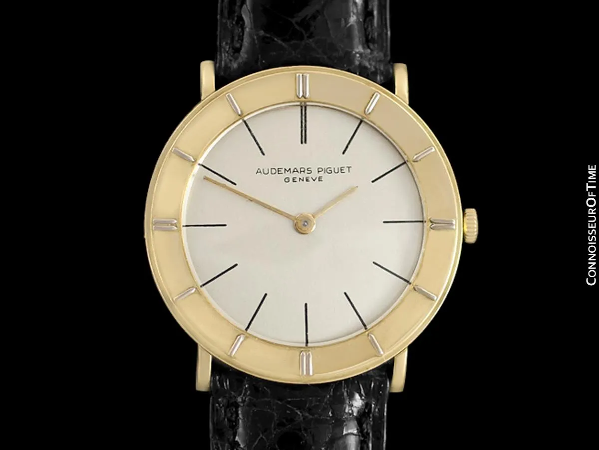 1960's Audemars Piguet Vintage Mens Modernist Cal. 1003 Ultra Thin Watch - 18K Gold