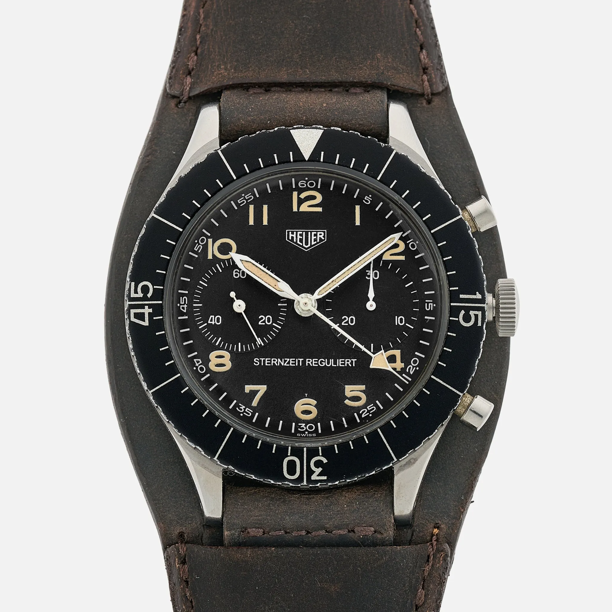 1960s Heuer Bundeswehr Sternzeit Reguliert Ref. 1551SZ