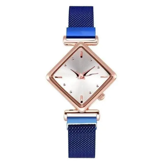 2021 Stylish Luxury Magnet Buckle Watch Ladies Quartz Wrist Watch With Bracelet Gift - Watches for Women and Girls