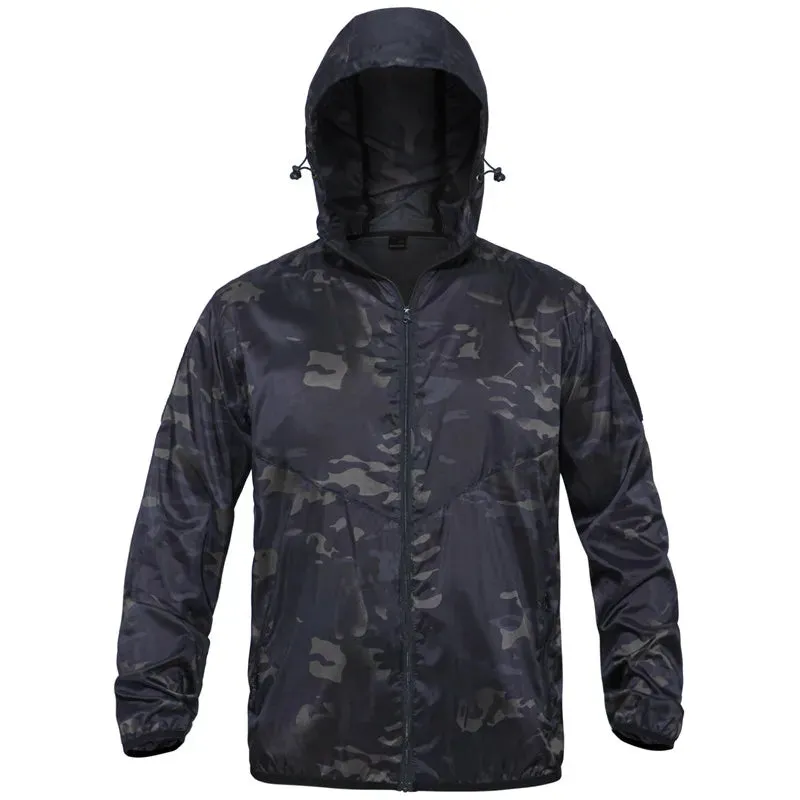 2022 New Thin Army Military Jackets Lightweight Quick Dry Windbreaker Jacket Summer Waterproof Tactical Skin Jacket Raincoat Men