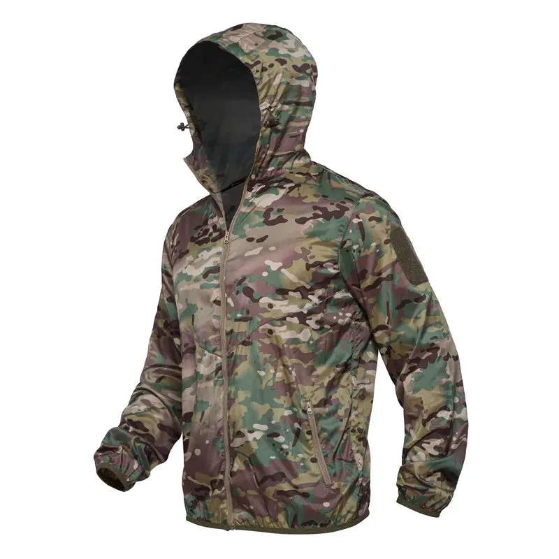 2022 New Thin Army Military Jackets Lightweight Quick Dry Windbreaker Jacket Summer Waterproof Tactical Skin Jacket Raincoat Men