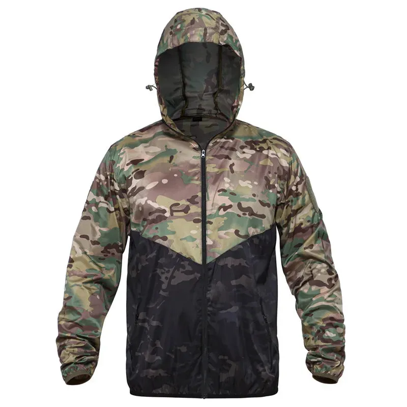 2022 New Thin Army Military Jackets Lightweight Quick Dry Windbreaker Jacket Summer Waterproof Tactical Skin Jacket Raincoat Men
