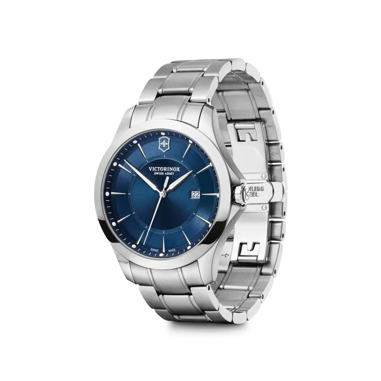 40mm Steel Alliance with Blue Dial