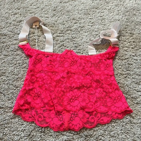 $98 Hot pink HAH Free people bustier