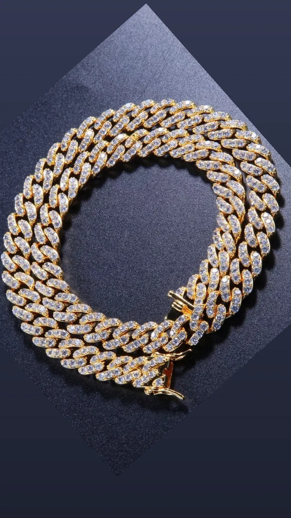 9m mini Butterfly cuban choker chain