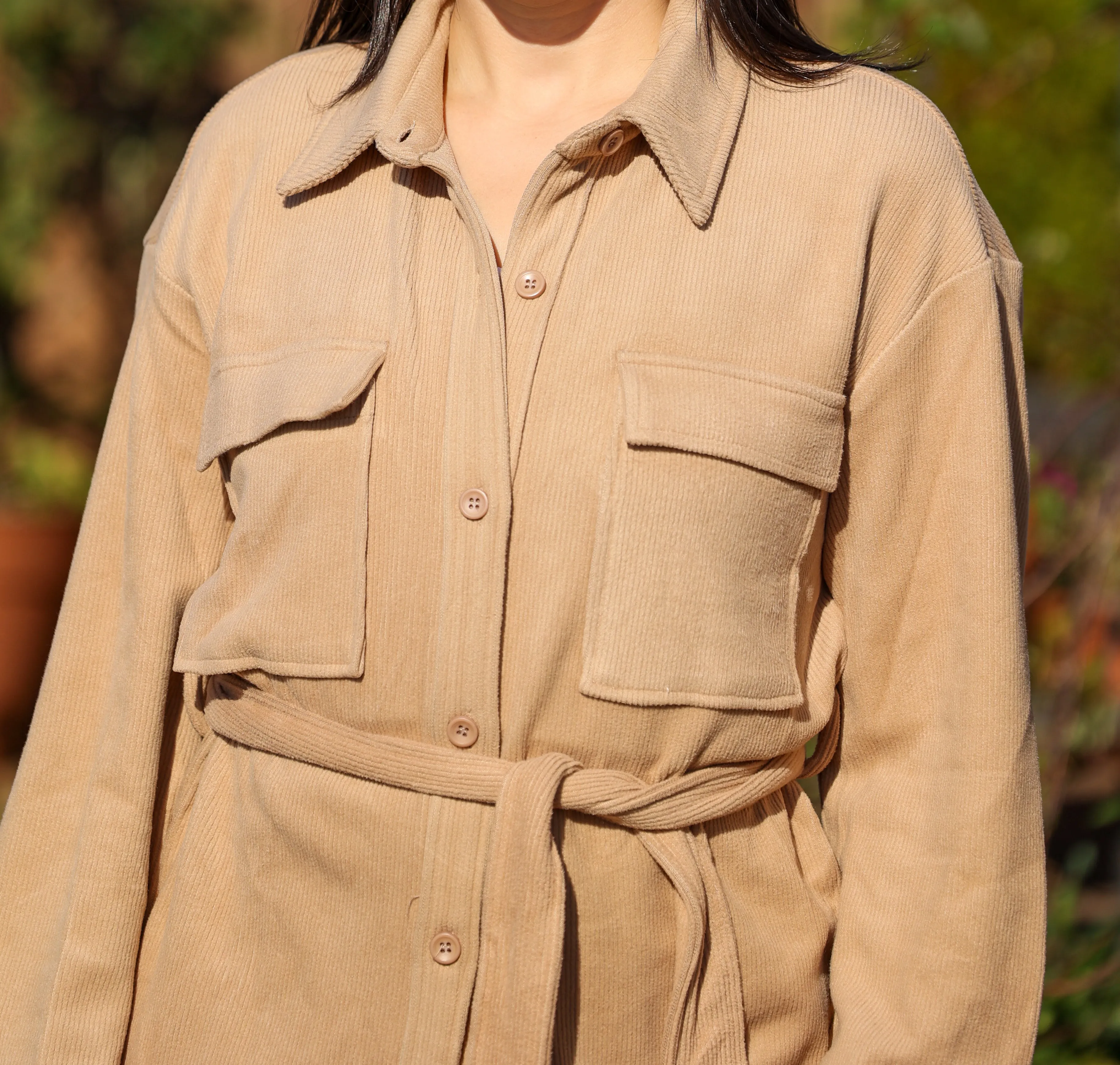 Allie Camel Shacket