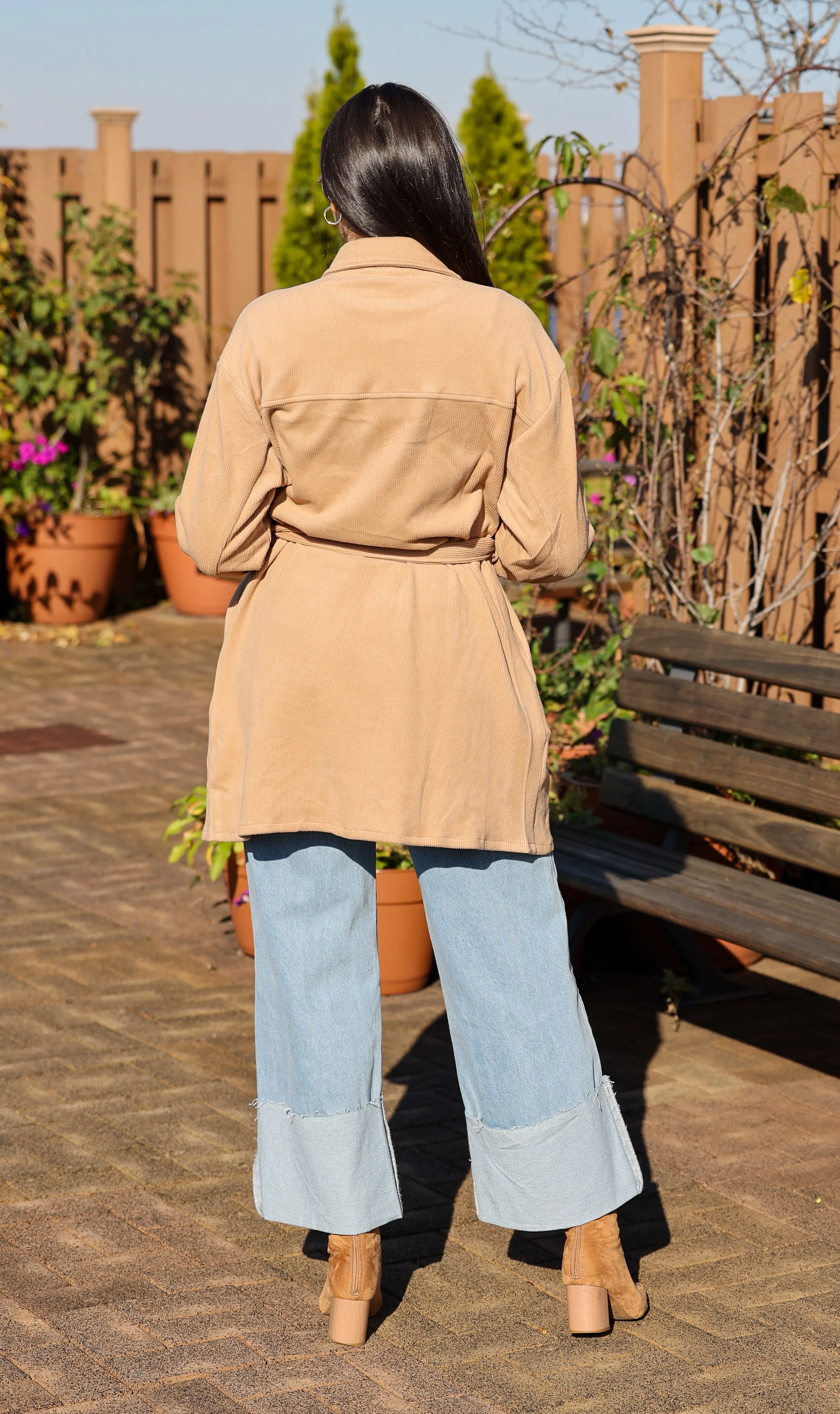 Allie Camel Shacket