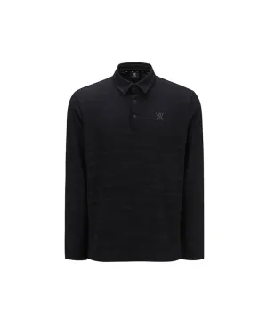 ANEW Men's Camo Pattern Long T-Shirt - Black