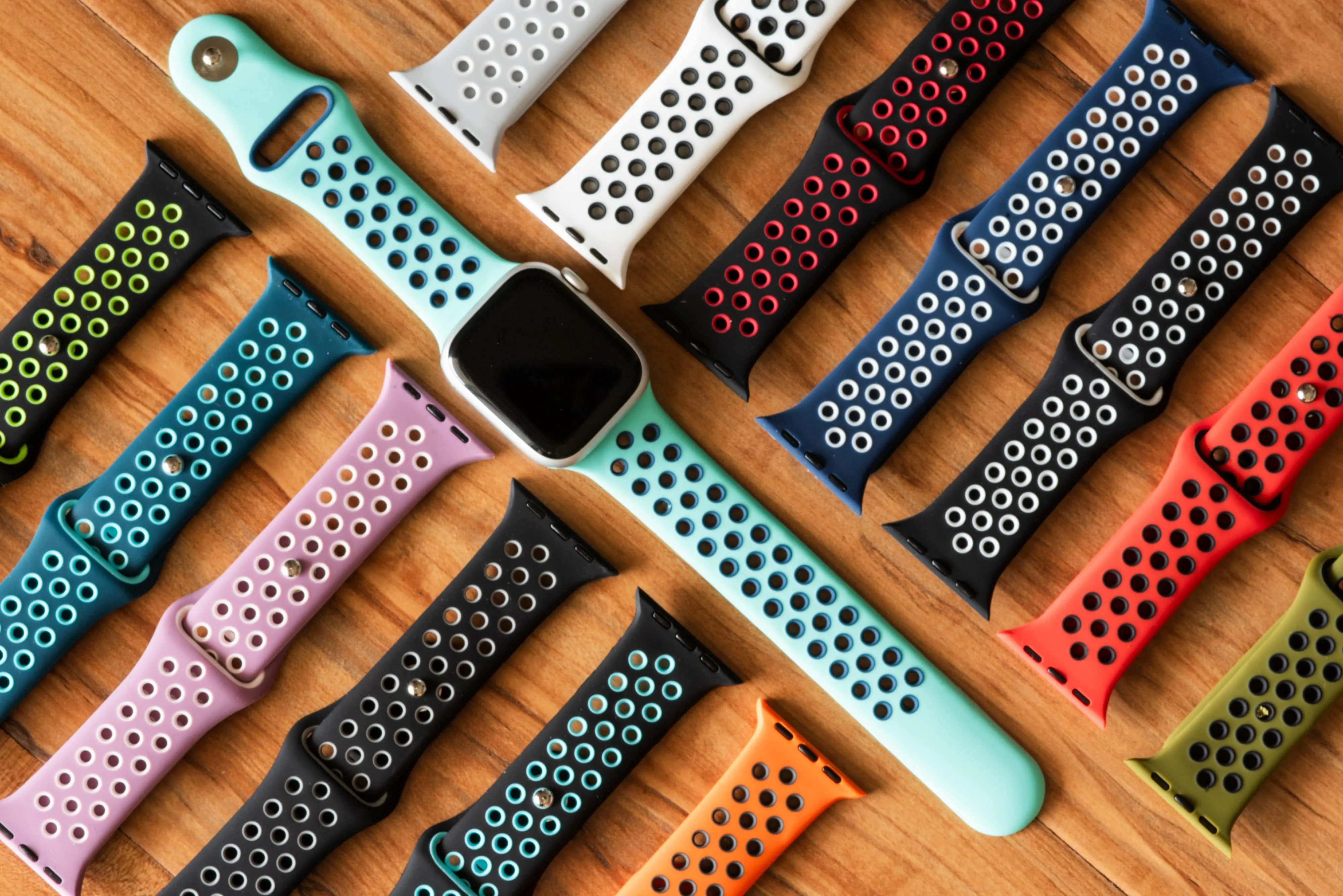 Apple Band Silicone Sport - Army Green-Black