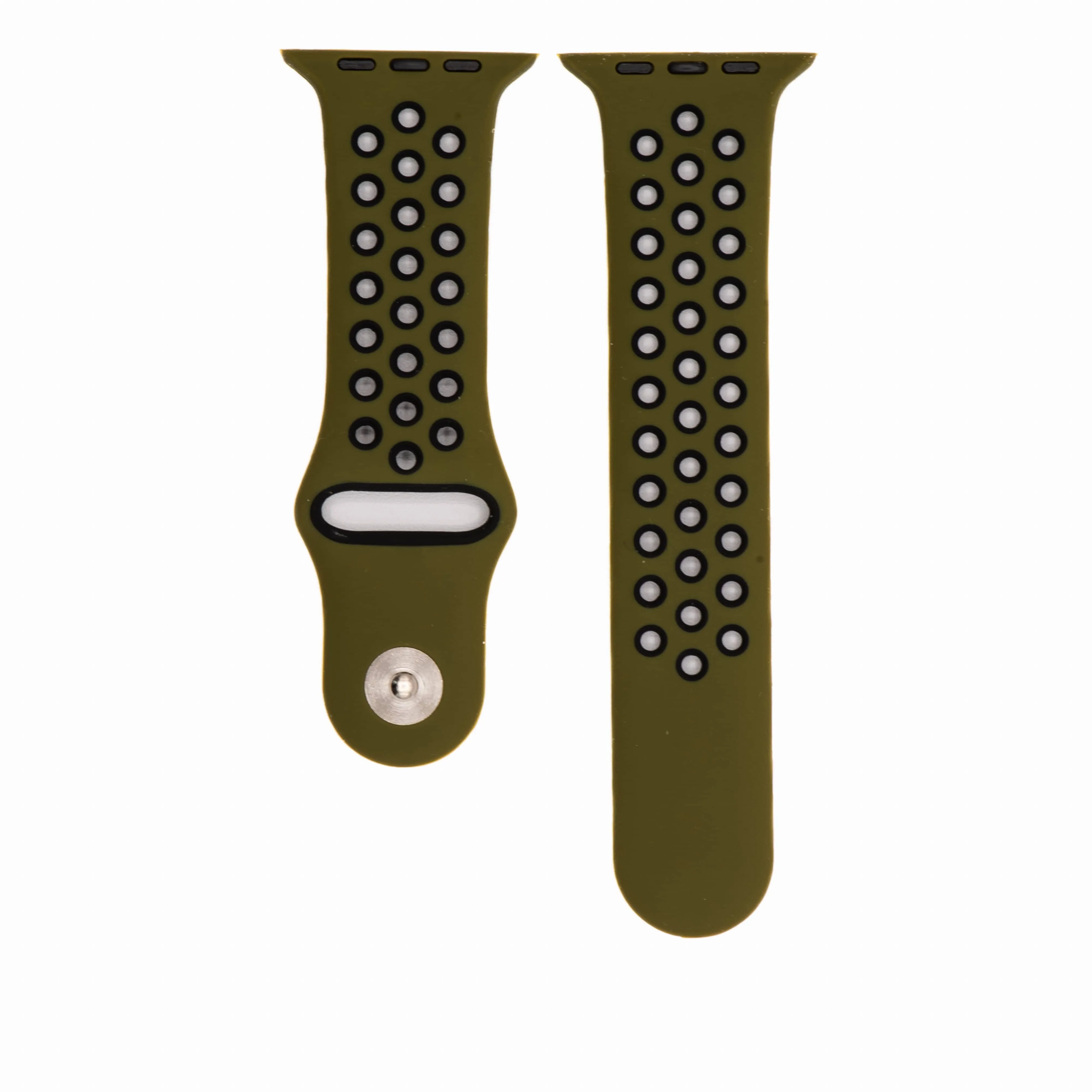 Apple Band Silicone Sport - Army Green-Black