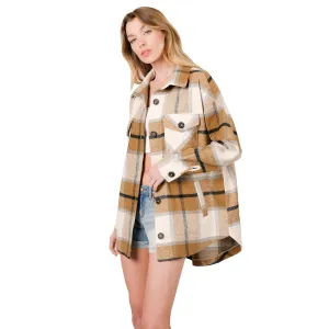 Aspen Vibes Cozy Shacket-Camel