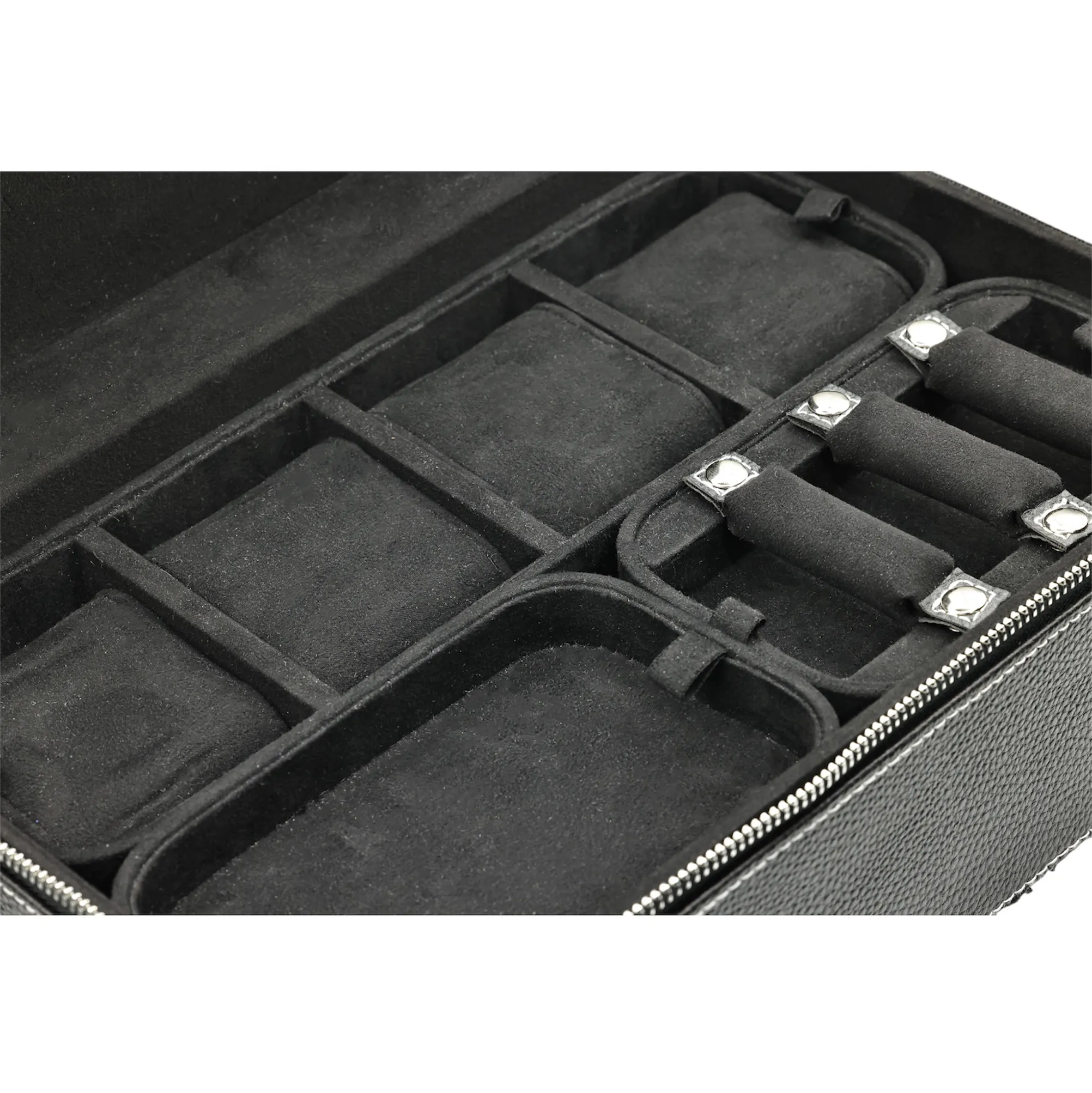Avianne & Co. Leather Luxury World Traveler Jewelry & Watch Case