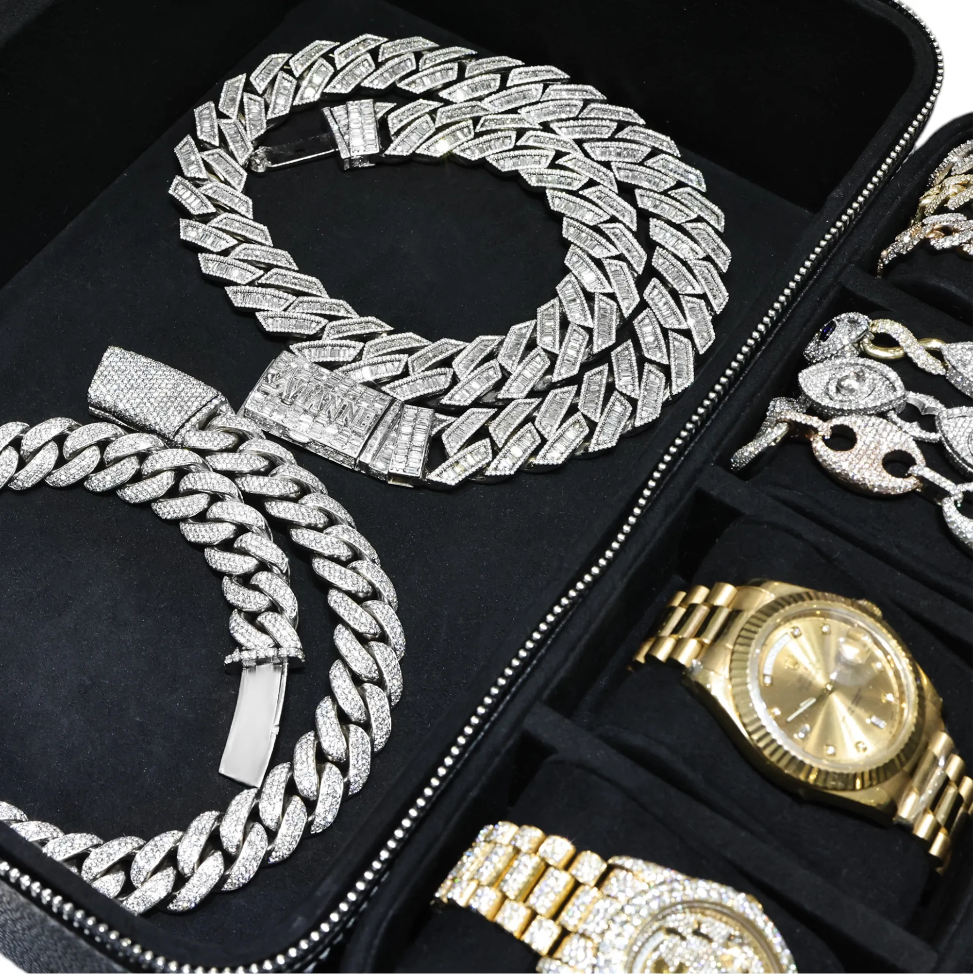 Avianne & Co. Leather Luxury World Traveler Jewelry & Watch Case