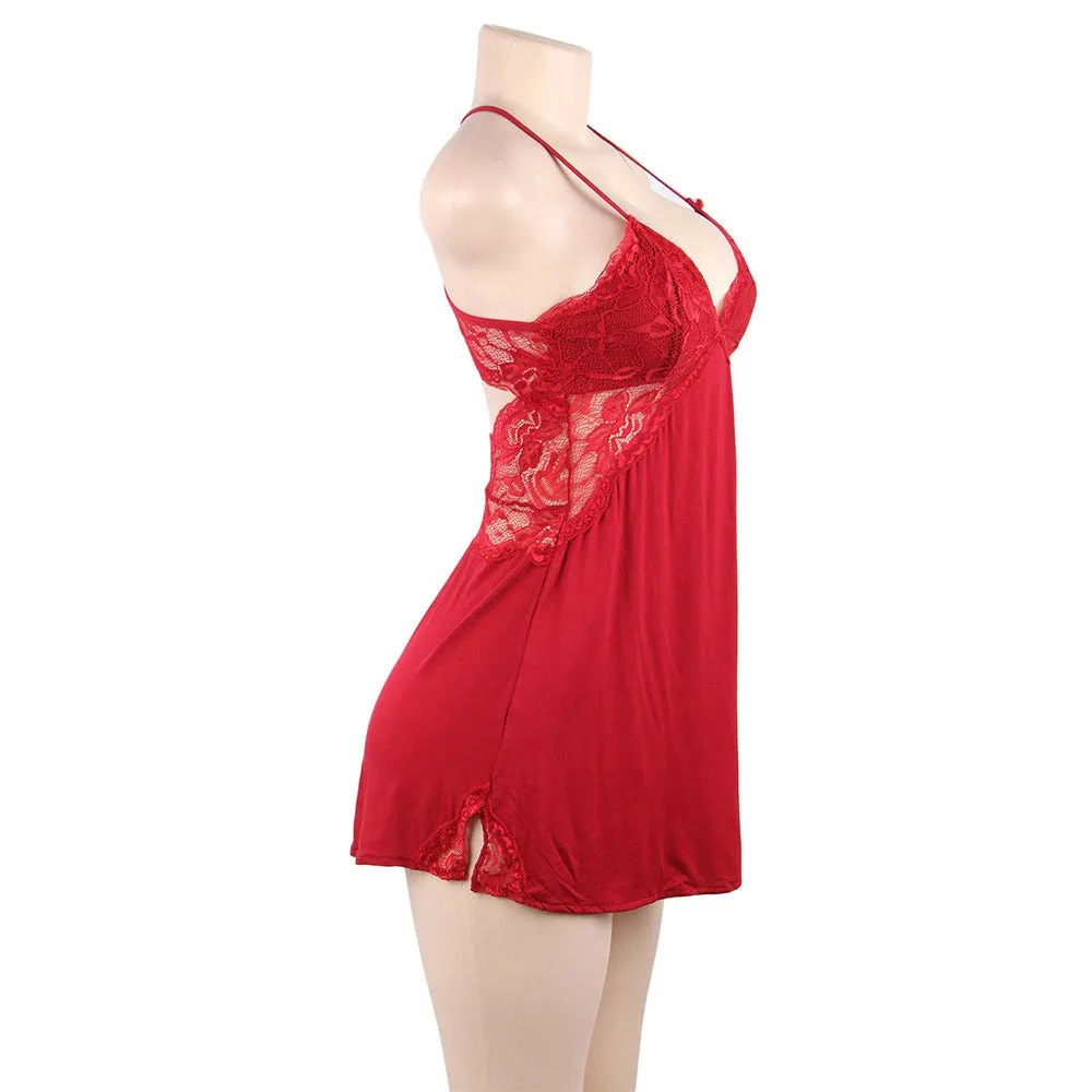 Backless Stretchy Modal Nightdress with G String babydoll Egypt