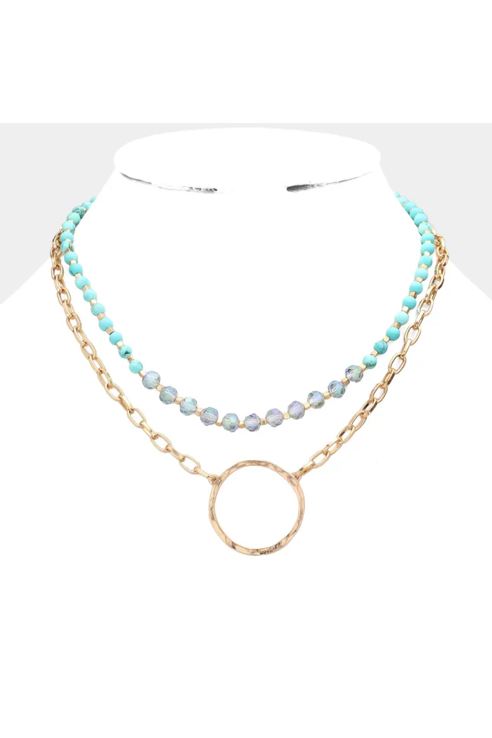 Beaded and Circle Necklaces