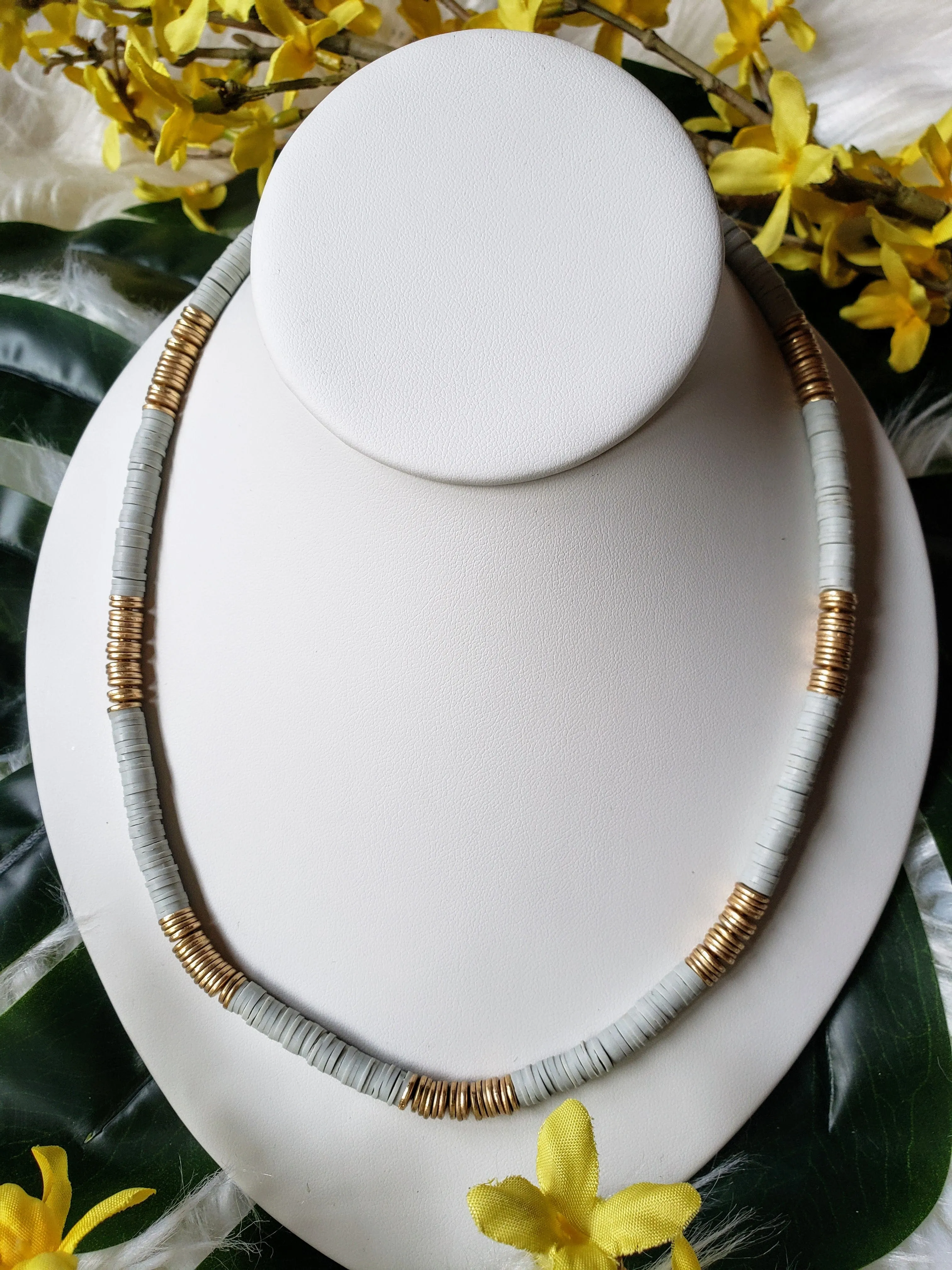 Bedstuy Beaded Necklace - Black or Gray