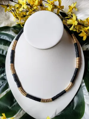 Bedstuy Beaded Necklace - Black or Gray