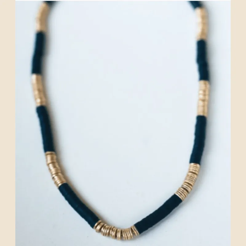 Bedstuy Beaded Necklace - Black or Gray