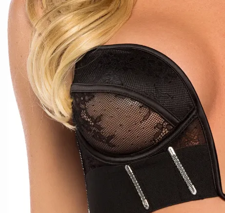Belle Noir 2-Piece Bustier Set - LI712