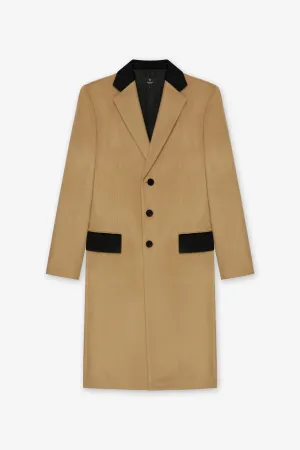 BILLIE CAMEL CONTRAST OVERCOAT