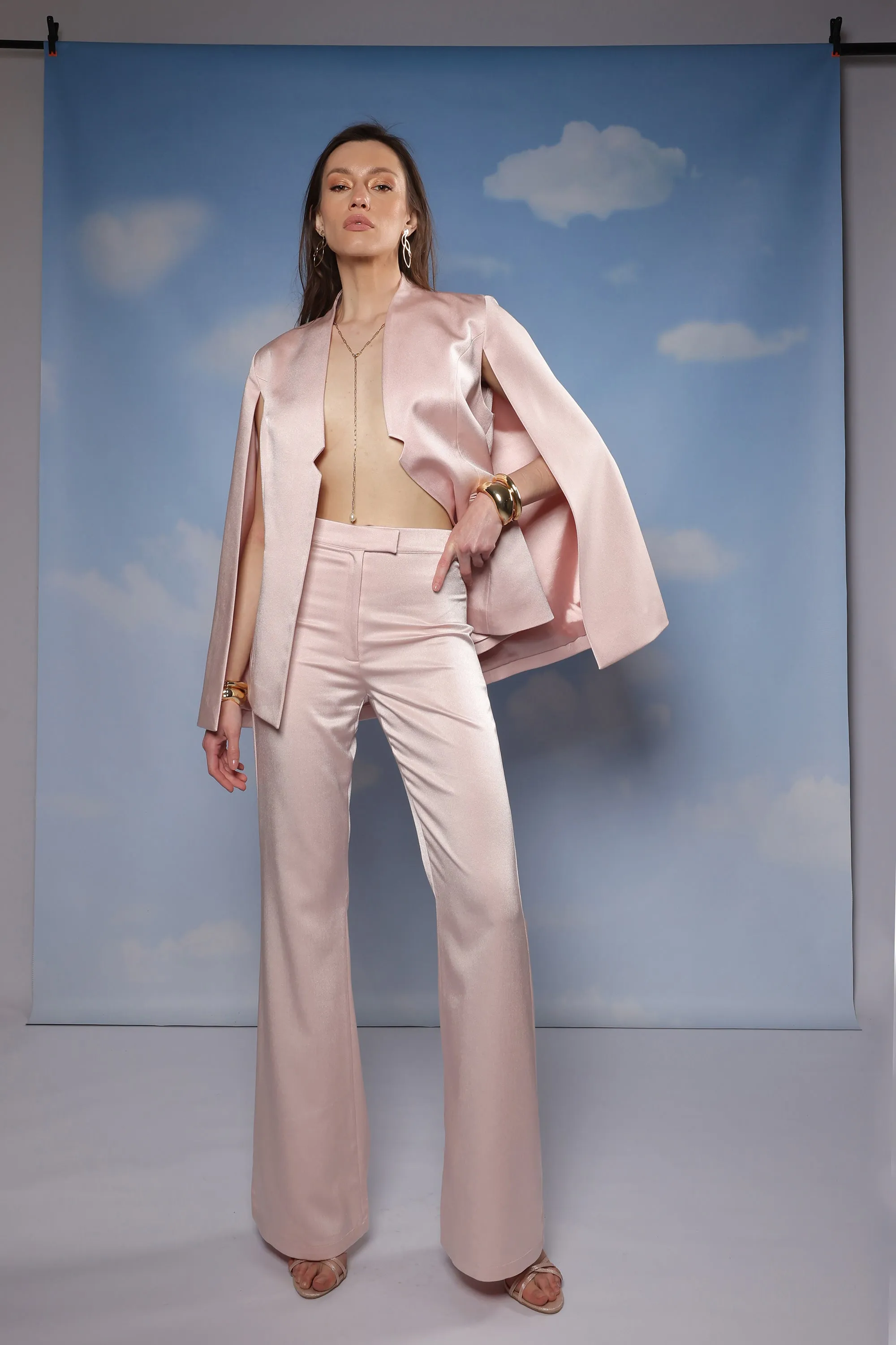 Blazer Cape - Pink