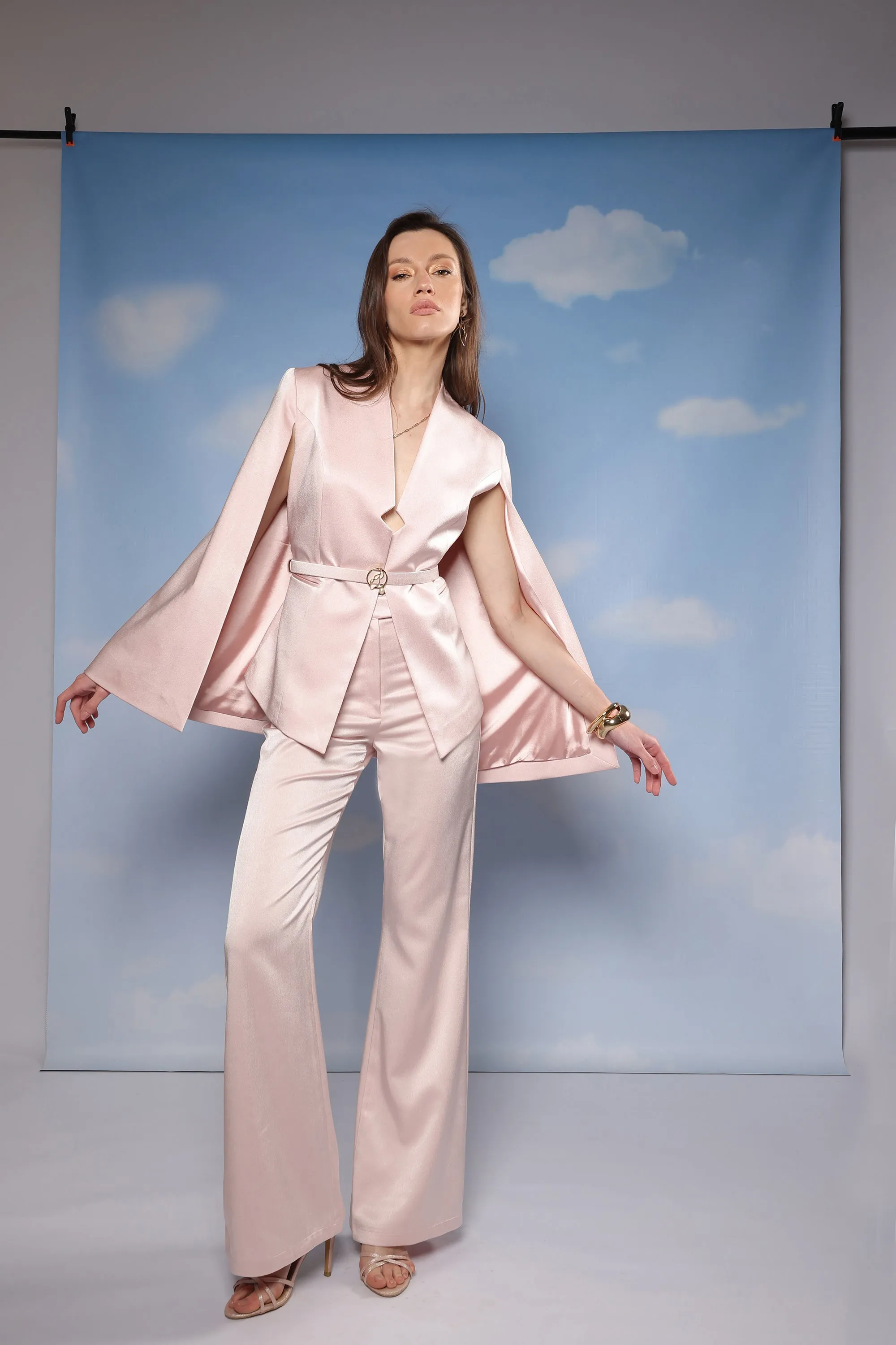 Blazer Cape - Pink