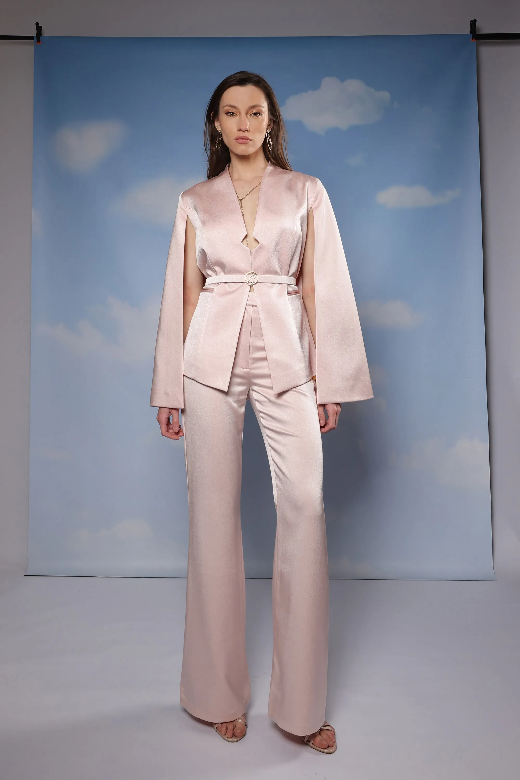 Blazer Cape - Pink
