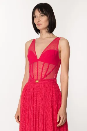 Body In Tulle Effetto Bustier