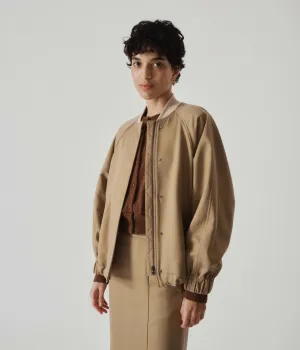 Bomber Jacket in Camel