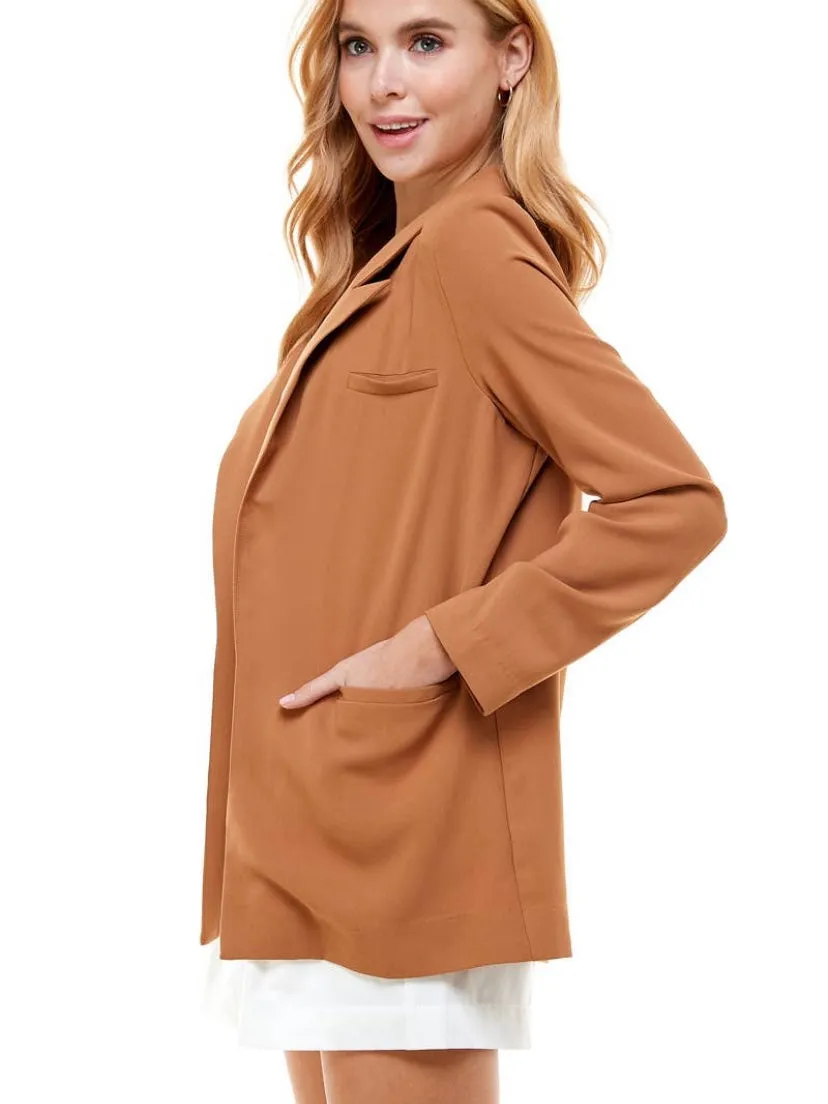 Boss Lady Blazer: Camel