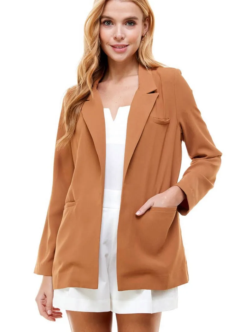 Boss Lady Blazer: Camel
