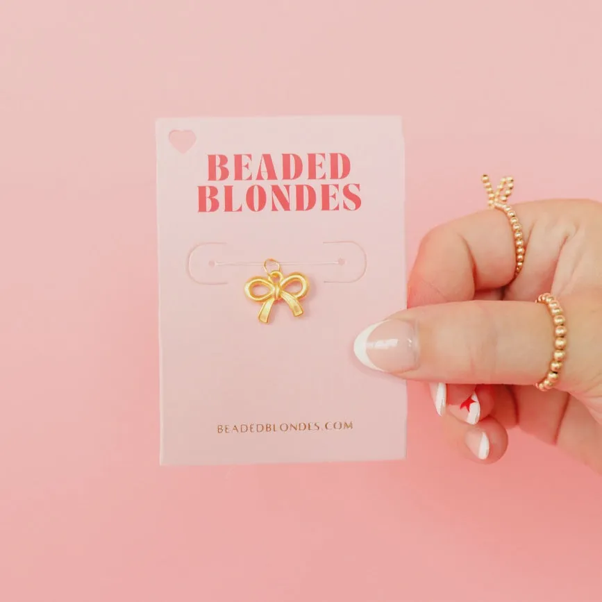 Bow Gold Charm