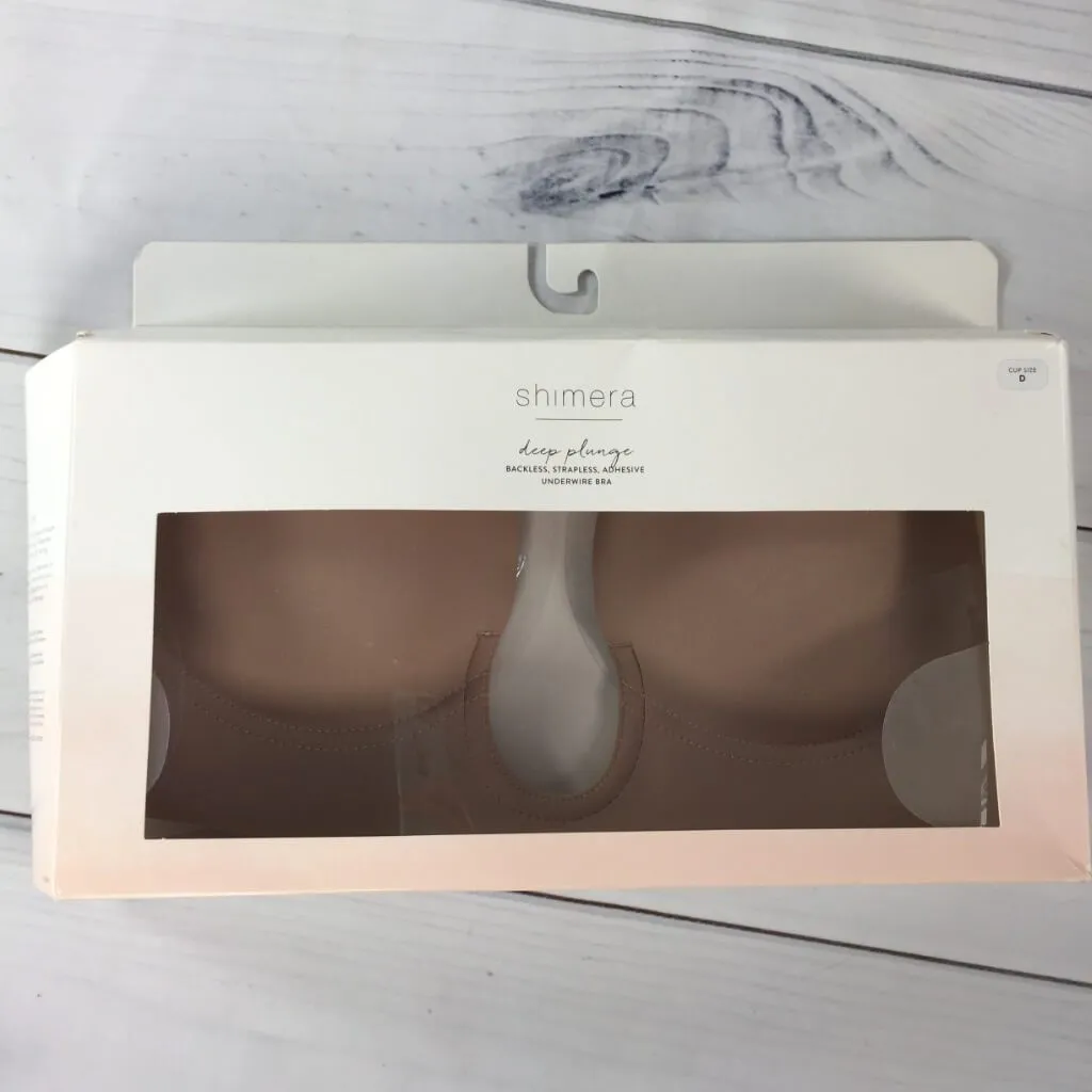 Brand new shimera Unplunge Backless Strapless Underwired Bra, Sz D Cup!