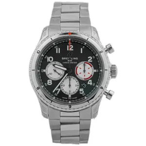 Breitling Men's Aviator 8 Curtiss Warhawk Stainless Steel 43mm Green Chronograph Dial Watch Reference #: AB01192A1L1A1
