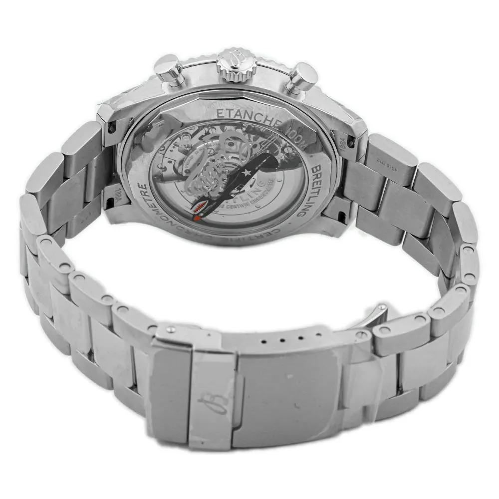 Breitling Men's Aviator 8 Curtiss Warhawk Stainless Steel 43mm Green Chronograph Dial Watch Reference #: AB01192A1L1A1