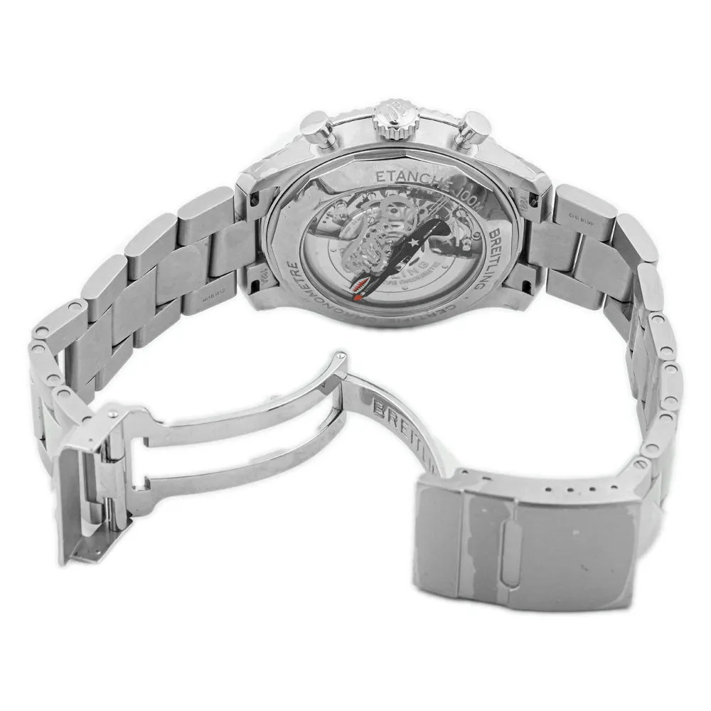 Breitling Men's Aviator 8 Curtiss Warhawk Stainless Steel 43mm Green Chronograph Dial Watch Reference #: AB01192A1L1A1