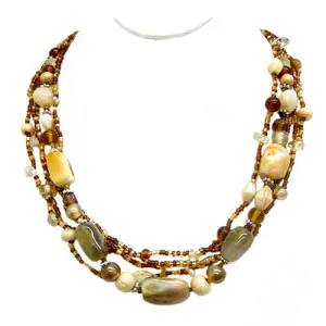 BROWN NECKLACES  #N145_ASST (BC18)