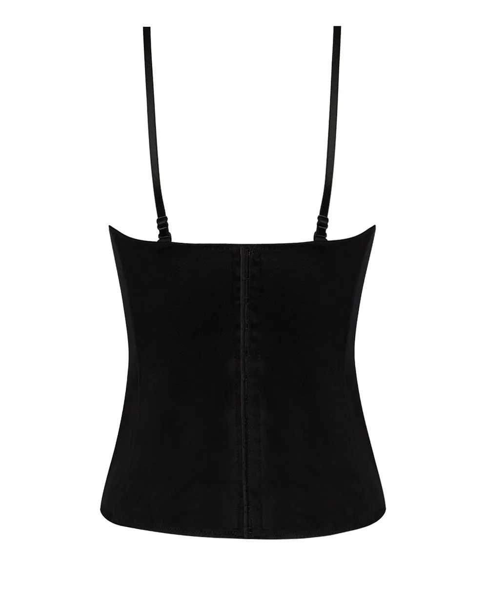 Bustier en satin de soie
