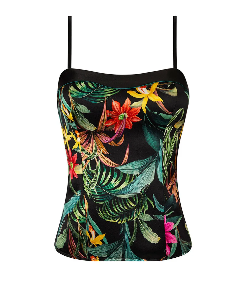 Bustier en satin de soie