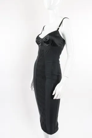 Bustier Midi Slip Dress